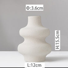 Load image into Gallery viewer, Nordic Style Flower Vase Women Body Half Face Flower Pot Vase Ceramic Art Crafts Bedroom Living Room Desktop Decoration
