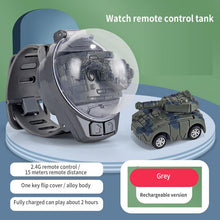 Load image into Gallery viewer, Novelty Mini Watch Control Car Cute RC Car Kids Game Interactive Toys For Boys Girl Birthday Christmas Watch Gift RC Tank Toy
