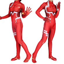 Load image into Gallery viewer, Cosplay Costume Darling in the Franxx 02 Klaxosaur Princess 001 Zentai Halloween Bodysuit Catsuit Adults Kids
