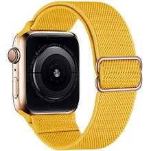 Load image into Gallery viewer, Nylon strap for apple watch band 44 mm 40mm 41mm 45mm Adjustable Elastic solo loop belt bracelet apple watch series 7 6 se 5 4 3
