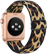 Load image into Gallery viewer, Nylon strap for apple watch band 44 mm 40mm 41mm 45mm Adjustable Elastic solo loop belt bracelet apple watch series 7 6 se 5 4 3
