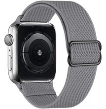 Load image into Gallery viewer, Nylon strap for apple watch band 44 mm 40mm 41mm 45mm Adjustable Elastic solo loop belt bracelet apple watch series 7 6 se 5 4 3
