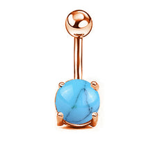 Load image into Gallery viewer, 5-Piece Set Combination Baosong Stone Navel Stud Zircon Navel Ring
