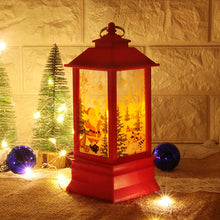 Load image into Gallery viewer, Christmas Storm Lantern Candlestick Lamp Small Night Lamp Old Snowman Decoration Small Night Lamp Desktop Decoration
