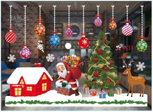 Load image into Gallery viewer, Christmas Decorations Colorful Christmas Window Stickers White Snowflake Wall Stickers Window Dressing Seamless Window Stickers
