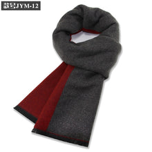Load image into Gallery viewer, New Men's Wool Blend Jacquard Plaid Scarf Men's Winter Warm Thickened Plaid
