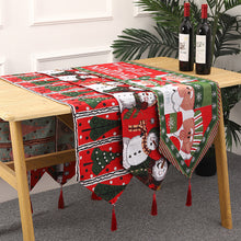 Load image into Gallery viewer, Christmas Decorations Knitted Fabric Table Runner Dining Table Santa Claus Decoration Home Dress up

