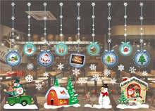Load image into Gallery viewer, Christmas Decorations Colorful Christmas Window Stickers White Snowflake Wall Stickers Window Dressing Seamless Window Stickers
