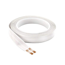 Load image into Gallery viewer, 23 AWG Electric Flat Cable 2 Connector 10M 2 Conductor Copper Wire Audio LED Adhesive Backing Cable Power Extension Cord
