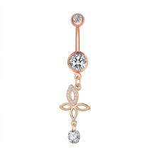 Load image into Gallery viewer, Zircon Navel Ring Navel Stud Piercing Jewelry for Women
