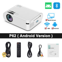 Load image into Gallery viewer, 720P Portable Smart Projector P62 Support Home Office HD Projector 1080P
