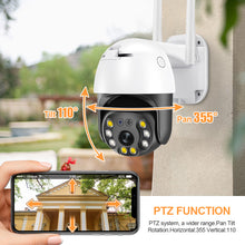 Load image into Gallery viewer, Direct Supply 5 Million HD WiFi Smart PTZ Ball Machine Full Color Night Vision Wireless Surveillance Camera
