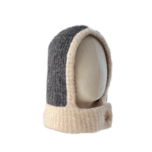 Load image into Gallery viewer, Color Matching Hat Female Autumn and Winter Neck Protection Thermal Knitting Woolen Cap Korean Style Riding Windproof Button Sleeve Cap

