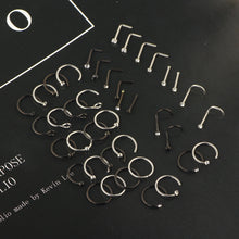 Load image into Gallery viewer, Nose Ring Medical Stainless Steel Nose Stud Mixed Suit
