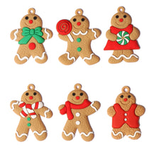 Load image into Gallery viewer, Christmas New Gingerbread Man Christmas Ornaments Christmas Snowflake Christmas DIY Snowman Pendant
