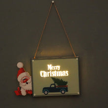 Load image into Gallery viewer, Christmas Decoration Door Plate LED Light Party Gathering New Year Holiday Supplies Props Wall Hangings
