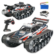 Load image into Gallery viewer, 1:12 Alloy Remote Control Tank Full Scale High Speed Spray Four-Wheel Drive off-Road Drift Racing Model Toy
