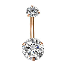 Load image into Gallery viewer, Stainless Steel Body Piercing Jewelry Zircon Belly Nail Belly Ring Navel Jewelry
