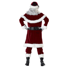 Load image into Gallery viewer, Christmas Outfit Christmas Adult Performance Costume Coaplay plus Size White Beard Grandpa Santa Claus Suits
