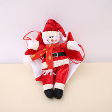 Load image into Gallery viewer, Christmas Decoration Gift Elderly Atrium Pendant Doll Parachute Snowman Pendant Festival Skydiving Doll
