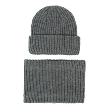 Load image into Gallery viewer, Knitted Hat Children's 2023 Autumn and Winter New Hat Scarf Set Striped Knitted Wool Hat
