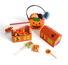 Load image into Gallery viewer, 10PCs Halloween  Candy Box Horror Small House Gift Box Nougat Biscuit Baking Packaging Box
