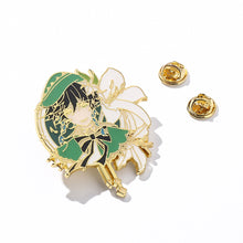 Load image into Gallery viewer, Cartoon Anime Game Derivative Golden M Badge Original God Brooch Sweet Rain Wendi Eye of God Carved Sunny Brooch
