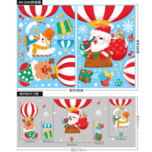 Load image into Gallery viewer, Christmas Decorative Stickers Shopping Window Decorative Santa Snowman Static Stickers
