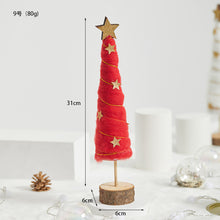 Load image into Gallery viewer, Christmas Gift Decoration Wooden Wool Felt Cute Santa Claus Christmas Tree Desktop Decoration Kids Gift
