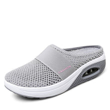 Load image into Gallery viewer, Summer Heel-Free Slip-on Women's Shoes Loafers Large Size Platform Shoes Air Cushion Mesh Breathable Half Slippers for Women
