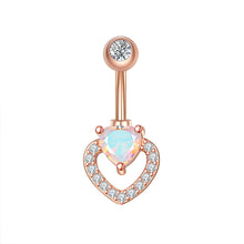 Load image into Gallery viewer, Zircon Navel Ring Navel Stud Piercing Jewelry for Women
