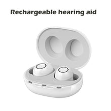 Load image into Gallery viewer, Intelligent New Style Hearing Aid Rechargeable Low-Noise Wide-Frequency One-Click Operation Sound Amplifier Deaf Hearing Aids
