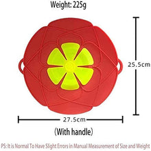Load image into Gallery viewer, Silicagel Spill-Proof Pot Cover Silicone Anti-Flapping Pot Cover Anti-Oil Splash Silicone 26cm round Kitchen Anti-Boiling Pot Cover
