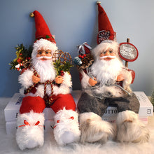 Load image into Gallery viewer, Santa Claus Sitting Christmas Decorations Cute Santa Claus Muppet Window Decoration
