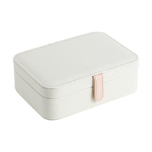 Load image into Gallery viewer, Jewelry Storage Box Portable Pu Fresh Earrings Zipper Ring Earrings  Holders Case
