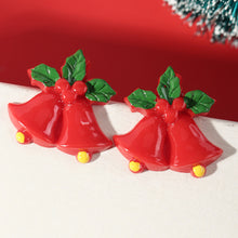 Load image into Gallery viewer, Holiday Ornament Cute Cartoon Resin Santa Claus Elk Christmas Tree Earrings Christmas Earrings
