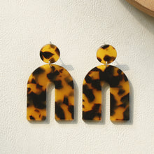 Load image into Gallery viewer, Cow Girls Earrings Cute Exaggerated Auricular Needle Door Leopard Acrylic Earrings

