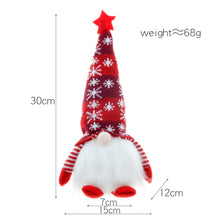 Load image into Gallery viewer, Faceless Doll with Light Dwarf Rudolf Plush Doll Decoration Gift Luminous Christmas Decorations
