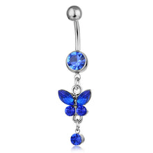 Load image into Gallery viewer, Piercing Jewelry Butterfly Hanging Ornament Belly Ring Navel Stud

