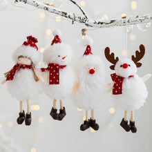 Load image into Gallery viewer, Santa Snowman Small Pendant Plush Angel Girl Pendant Christmas Tree Decoration Christmas Decorations
