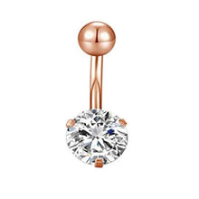 Load image into Gallery viewer, Stainless Steel Body Piercing Jewelry Zircon Belly Nail Belly Ring Navel Jewelry
