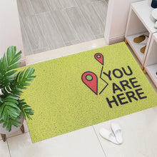 Load image into Gallery viewer, Porch Creative Design Door Mat Carpet PVC Anti-slip Mat Silk Loop Can Be Cut Custom Home Mat Carpet Small Size Entrance Door Mat

