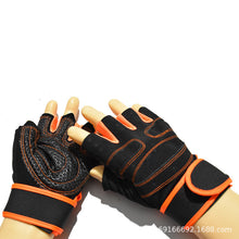 Load image into Gallery viewer, Lengthened Half-Finger Fitness Gloves Men's Weightlifting Tactical Wristband Wear-Resistant Horizontal Bar Anti-Female Summer

