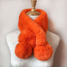 Load image into Gallery viewer, 2023 New Autumn and Winter Mink-like Wool Plush Scarf Korean Style Solid Color Imitation Rex Rabbit Plush Warm Scarf
