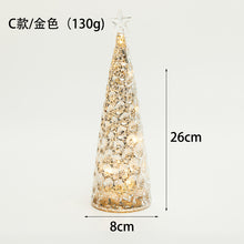 Load image into Gallery viewer, Glass Christmas Tree Christmas Ornament Table Decoration Luminous Small Night Home Layout Props Christmas Gift
