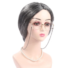 Load image into Gallery viewer, Middle-Aged and Elderly Silver Black White Grandma Wig Performance Cosplay Grandma Role Playing Props Curly Hair

