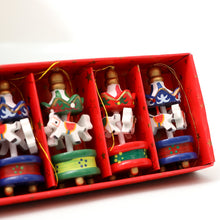 Load image into Gallery viewer, 5cm Carousel Pendant Christmas Decorations Showcase Wooden Decoration Christmas Tree Ornaments Kindergarten Gifts
