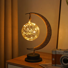 Load image into Gallery viewer, LED Decorative Light XINGX Moon-Light Lamp Apple Christmas Lights Birthday Gift Handmade Hemp Rope USB Wrought Iron Small Night Lamp

