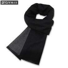 Load image into Gallery viewer, New Men's Wool Blend Jacquard Plaid Scarf Men's Winter Warm Thickened Plaid
