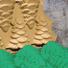 Load image into Gallery viewer, Christmas Gift 5 Grid Green Emulation Christmas Tree Mold Silica Gel Cake Baking Tray Christmas Tree Christmas Decoration
